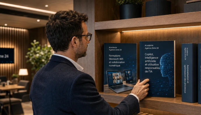Formation Microsoft 365, IA et gestion | Académie Zone 24